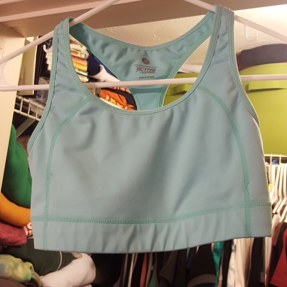 NEVER WORN blue sports bra